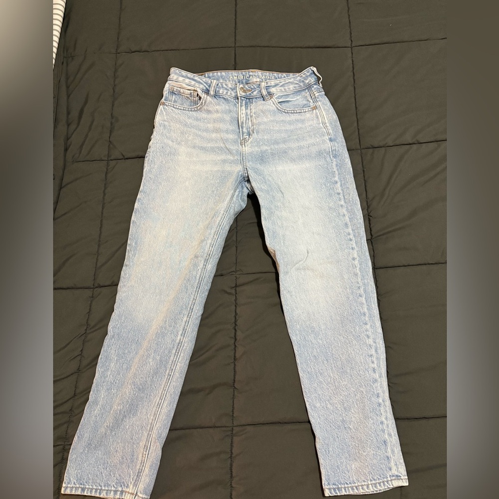 American Eagle Outfitters Light Blue Straight Leg Jeans